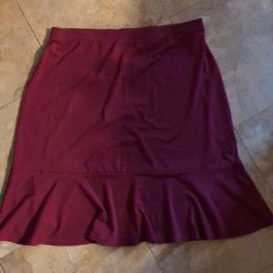 Maroon skirt
